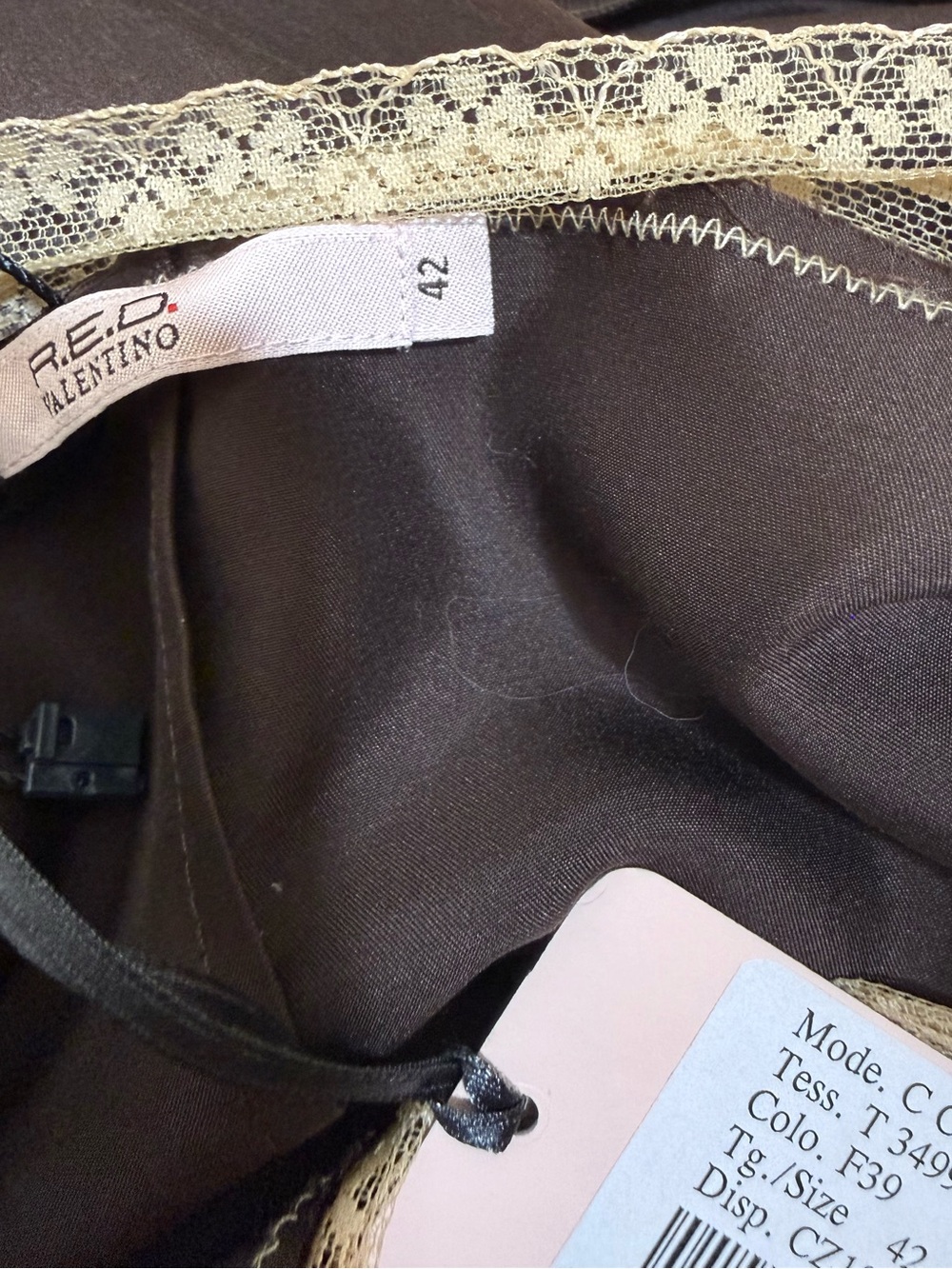 NWT R.E.D. Valentino Silk Lace Trim Camisole Sz IT42 US 6 - Picture 4 of 6